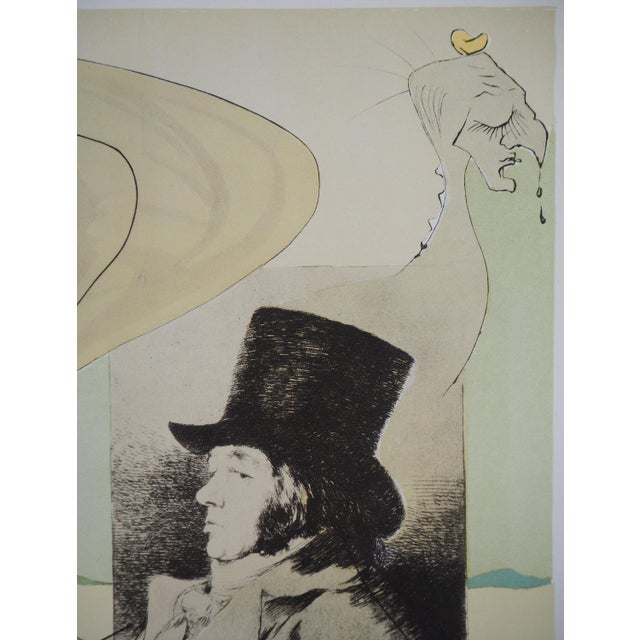 Salvador Dali, The Caprices of Goya, 1977, Lithographic Poster For Sale - Image 4 of 8