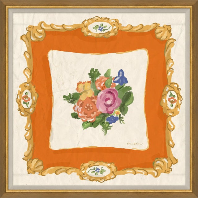 Contemporary Auberge Orange By Dana Gibson, Framed Art Print For Sale - Image 3 of 3