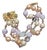 Vintage Venetian/Murano Glass Wedding Cake Bead (Or Fiorato) Bracelet With Ornate Clasp For Sale