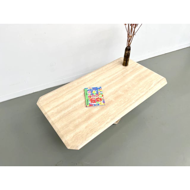 Travertine Coffee Table, Italy, 1970s For Sale - Image 6 of 18