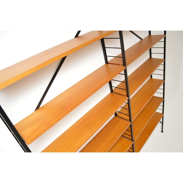 Vintage Teak Ladderax Bookcase Shelving from Staples Cricklewood, 1960s For Sale - Image 10 of 11