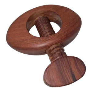 Vintage Mid-Century Modern Teak Wood Nutcracker