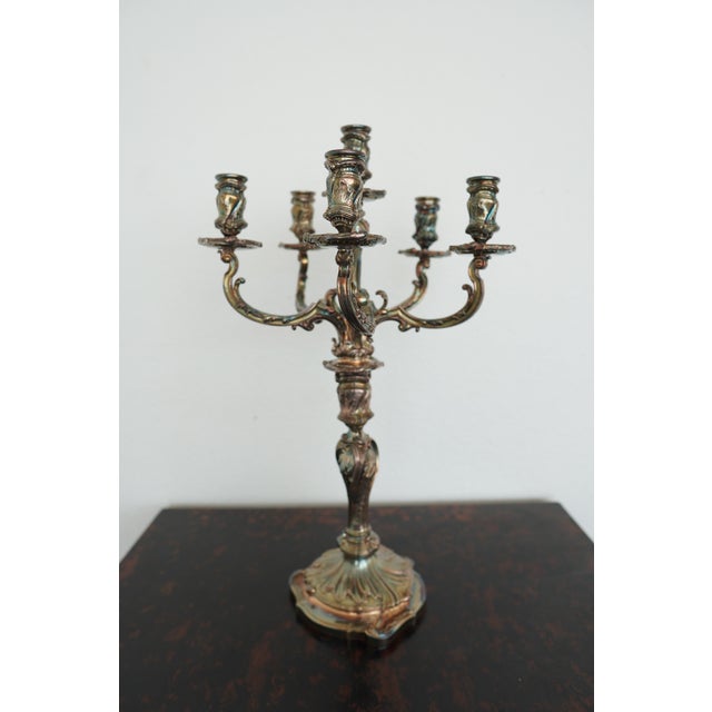Vintage Candelabra Candle Holders (Set of 2) For Sale - Image 11 of 18