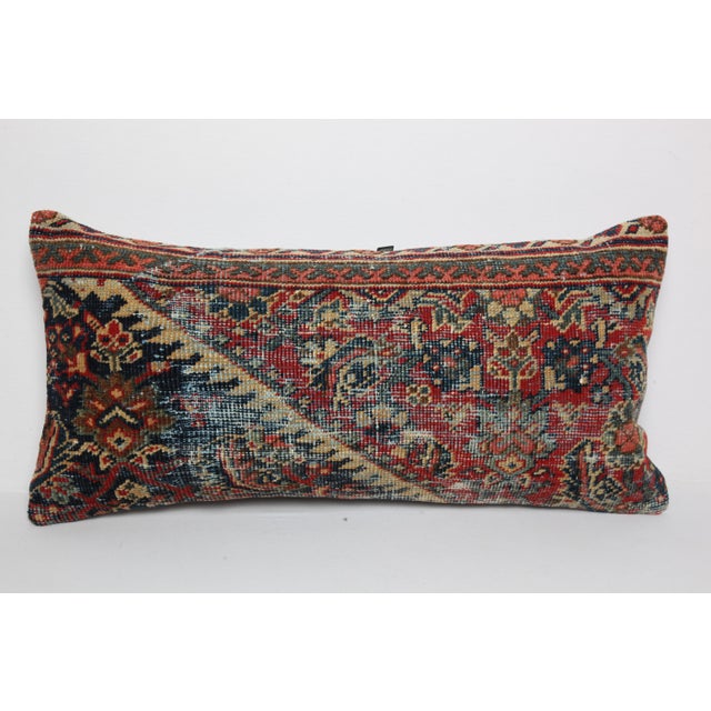 Antique Tribal Bohemian Home Decor Rug Pillow Cover -14'' X 29'' For Sale - Image 9 of 11