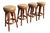 Mid 20th Century Set of Four Mid Century Bamboo Swivel Bar Stools For Sale - Image 5 of 8
