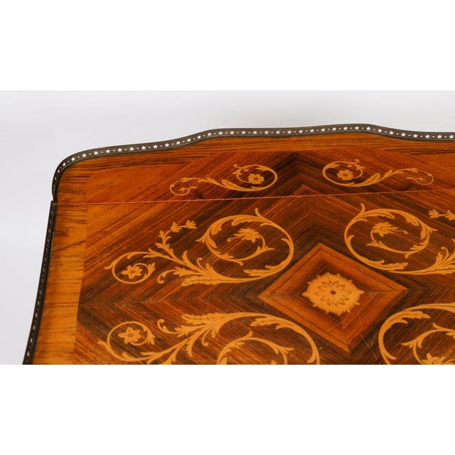 Wood Vintage Italian Marquetry Drinks Trolley from Sorrento For Sale - Image 7 of 16