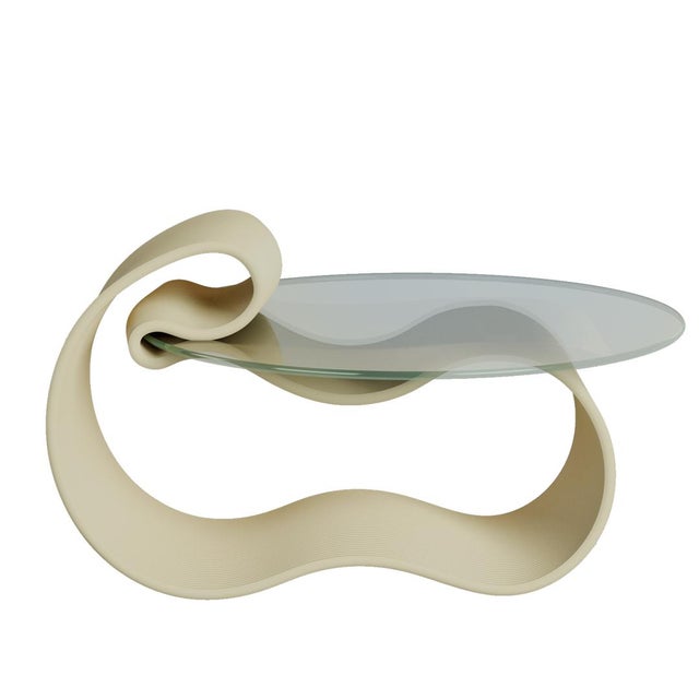 Light Yellow Gestalt Coffee Table by Jurij Rahimkulov For Sale - Image 8 of 8