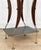 Mid-Century Atomic Faux Walnut Gold Tiered Plant Stand For Sale - Image 9 of 10