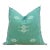 Sage Diamond Cactus Silk Moroccan Pillow For Sale