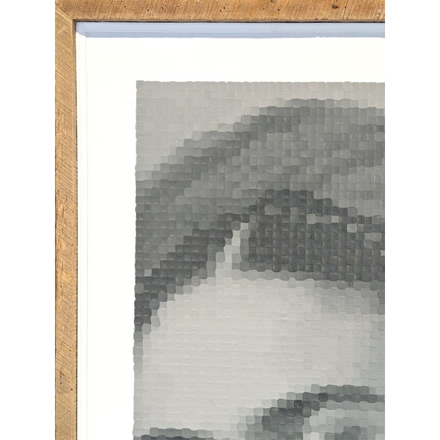 Francisco Vital "Frida Kahlo in Rebozo" Contemporary Pop Art Inspired Pixel Portrait Painting, 2021 For Sale - Image 4 of 10