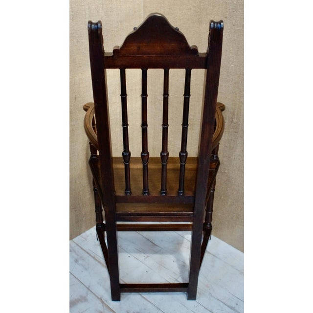 Victorian Spindle Back Armchair For Sale - Image 4 of 13