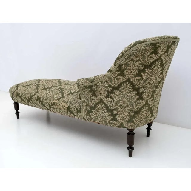 Napoleon III French Chaise Longue, 1880s For Sale - Image 4 of 9