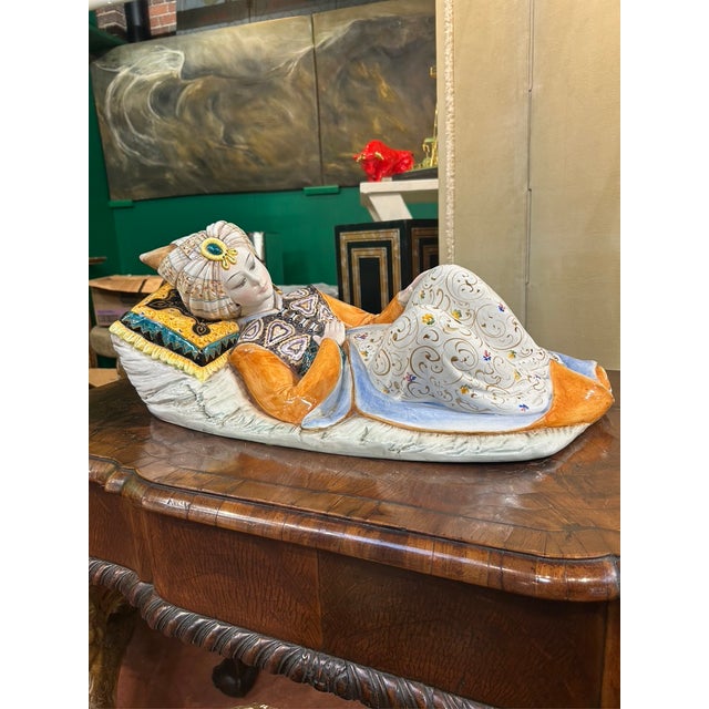 1990s Sleeping Sultan Porcelain For Sale - Image 6 of 10