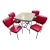 50's Dinner Table and 4 Padded Chairs For Sale