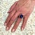Composite Sapphire Diamond Ring Size 6.75 14k Y Gold 12.05 TCW Certified $3,000 216188 This is a Unique Custom Made...