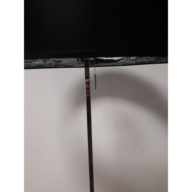 Black Vintage Chrome Floor Lamp For Sale - Image 8 of 12