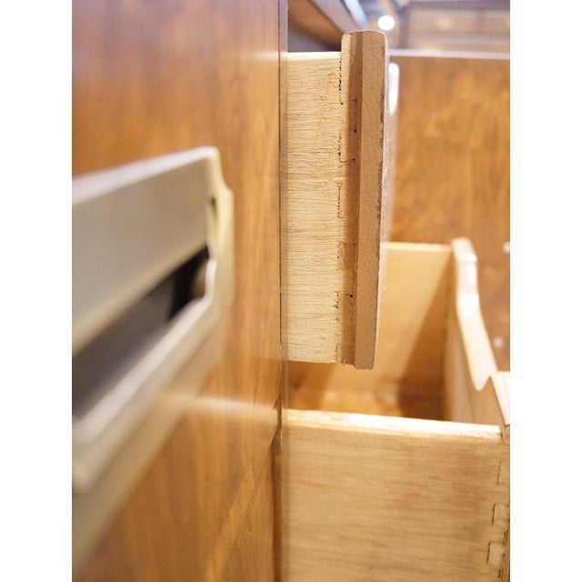 Dixie Furniture Solid Walnut Campaign Style 70" Triple Door Dresser 545-235 For Sale - Image 12 of 18