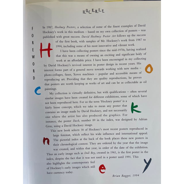 Art Book - David Hockney Lithograph Prints: Poster Art Book (1995) For Sale - Image 9 of 11