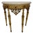 Italian Neoclassical Polychromed Console Table with Marble Top, 1940 For Sale