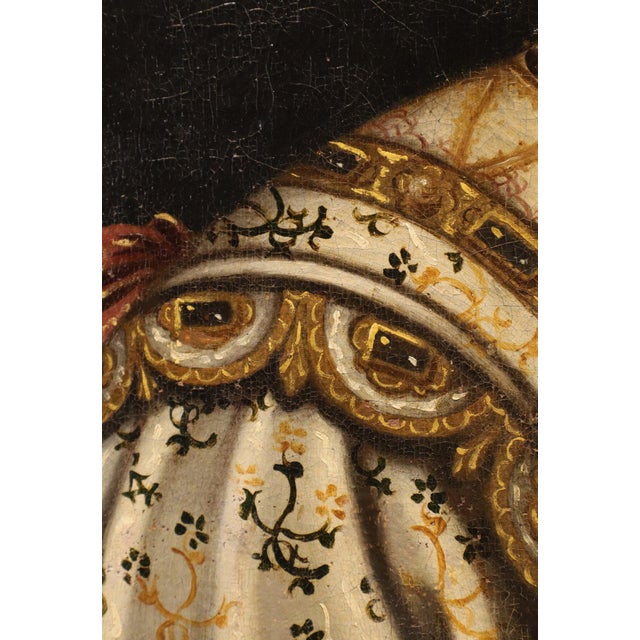 Francesco Curradi, Saint Catherine of Alexandria Curradi, 17th Century, Oil Painting on Canvas, Framed For Sale - Image 7 of 16