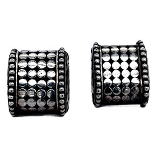 1990s John Hardy Estate Cufflinks Sterling Silver, 2 Pieces For Sale