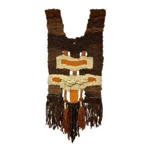 Vintage Hand-Woven Wool Tapestry, British Columbia