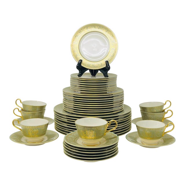 Franciscan Crown Renaissance Gold/Green Masterpiece China Dinnerware