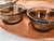 Chestnut 1960s Danish Teak Wood Lazy Susan and Condiment Bowls Designed by Jens H. Quistgaard for Digsmed, 11 Pieces For Sale - Image 8 of 11