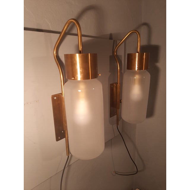 LP10 Bidone Wall Light in Brass by Luigi Caccia Dominioni for Azucena, 1990s, Set of 2 For Sale - Image 16 of 17