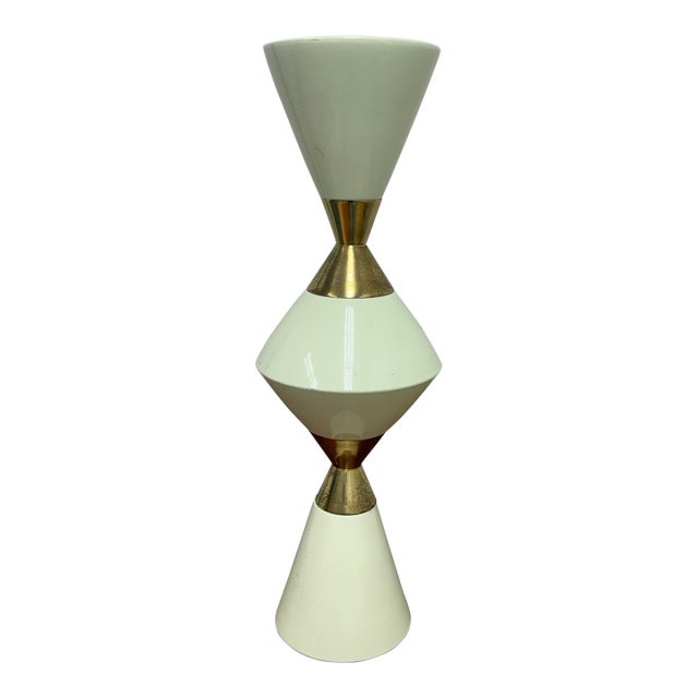 Hamilton Park Interiors Hourglass Pillar Candle Holder, Tall For Sale
