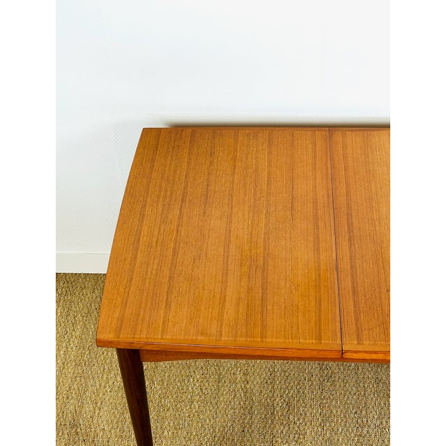 1960s Scandinavian Teak Dining Table with Butterfly Extension, 1960 For Sale - Image 5 of 18