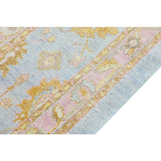 Turkish Modern Turkish Oushak Rug 2'10" x 9'11" For Sale - Image 3 of 10