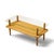 Gilbert Rhode Style Mid Century Walnut and Glass Coffee Table For Sale - Image 9 of 9