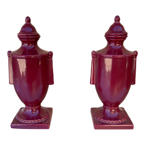 Vintage Trenton Pottery Urns or Vases - Pair