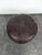 Brown Leather Patchwork Ottoman, 1970s For Sale - Image 3 of 6