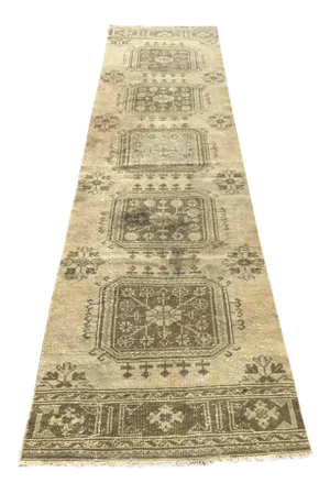 Distressed Oushak Runner - 2'10" x 8'9"