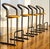 Set of Five 1980s Amisco Postmodern Tubular Steel and Yellow Leather Barstools For Sale - Image 18 of 18