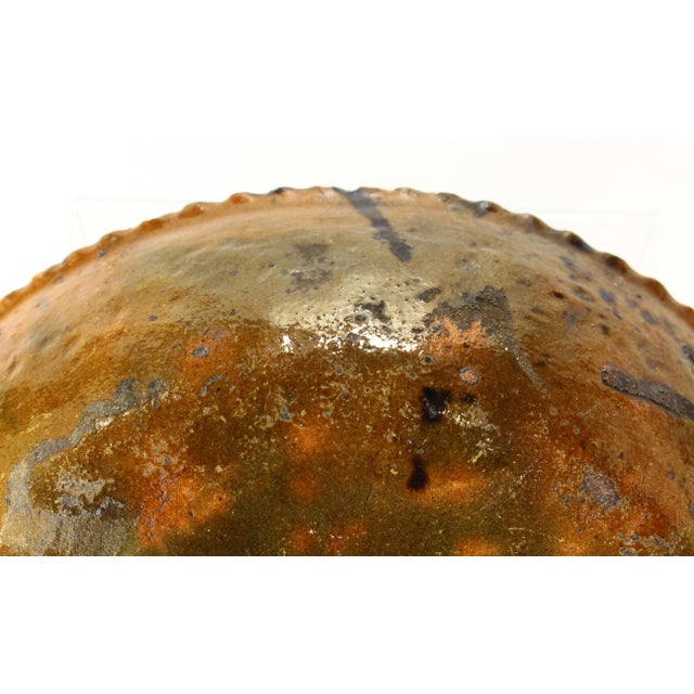 Circa 1900 Barrio De La Luz Puebla Pottery Dish Tortoiseshell Glaze Barro Vidriado For Sale - Image 17 of 18
