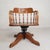Height-Adjustable Oak Swivel Office Chair, 1930s For Sale - Image 12 of 18