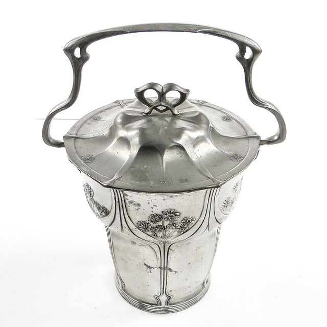 Silver Art Nouveau Biscuit Box from Orivit, Germany, 1900s For Sale - Image 8 of 17