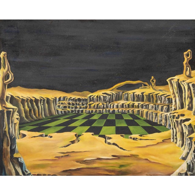 John Philip Capello (American, b. 1939), "The Game of Time", Oil on Canvas, 1967, signed lower right, signed, titled,...