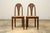 1930s Set of Six French Art Deco Carved Maple & Cane Dining Chairs For Sale - Image 17 of 18