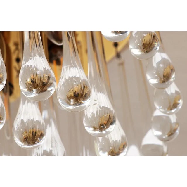 Austrian Raindrop Hanging Lamps in Murano by J. T. Kalmar, 1970, Set of 2 For Sale - Image 6 of 12