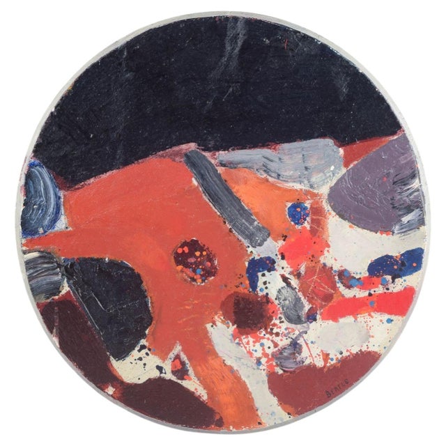 1970s Lars Bertle, Expressive Abstract Work, 1970s, Wood and Canvas For Sale - Image 5 of 5