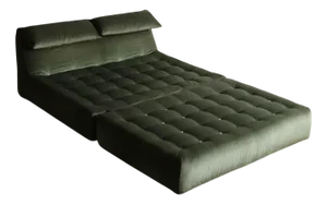 Velvet Le Bambole Bed by Mario Bellini for B&B Italia, 1970s