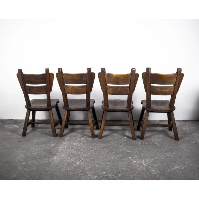 Oak Dining Chairs, 1960s, Set of 4 For Sale - Image 6 of 18