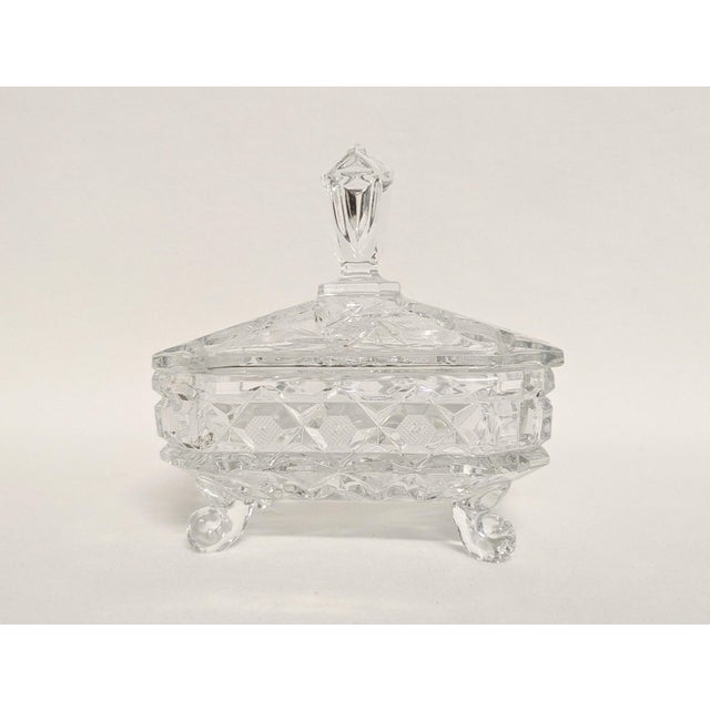 Lidded Cut Crystal Candy Dish For Sale In Raleigh - Image 6 of 9