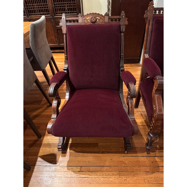 Late 19th Century American Eastlake / Renaissance Revival Chairs (Pair) For Sale - Image 10 of 11