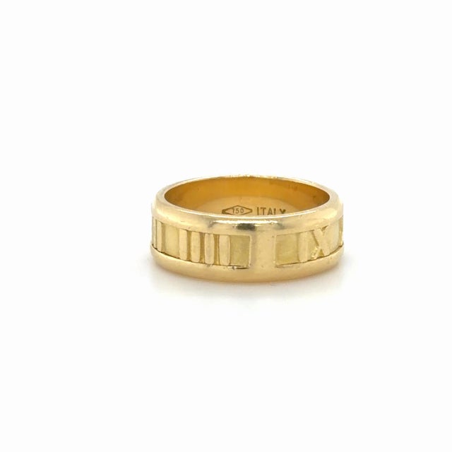 Late 20th Century Tiffany & Co. Atlas Band Ring 18k Yellow Gold, Size 6.25 For Sale In Chicago - Image 6 of 6