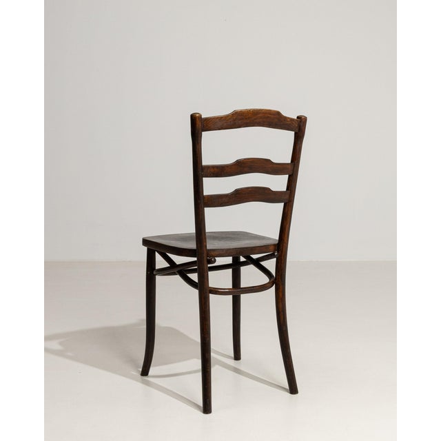 Early 20th Century France Brown Wood Lounge Chair For Sale - Image 4 of 10
